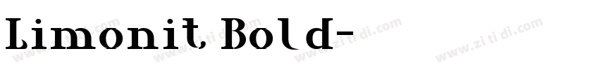 Limonit Bold字体转换